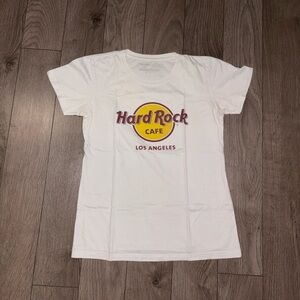 Hard Rock Cafe Los Angeles Women’s White Logo Tee